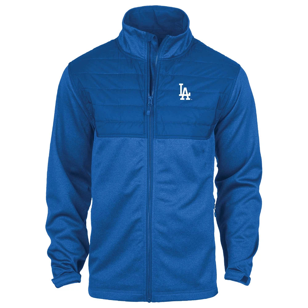 Veste entièrement zippée Dunbrooke Heather Royal Los Angeles Dodgers Explorer pour hommes