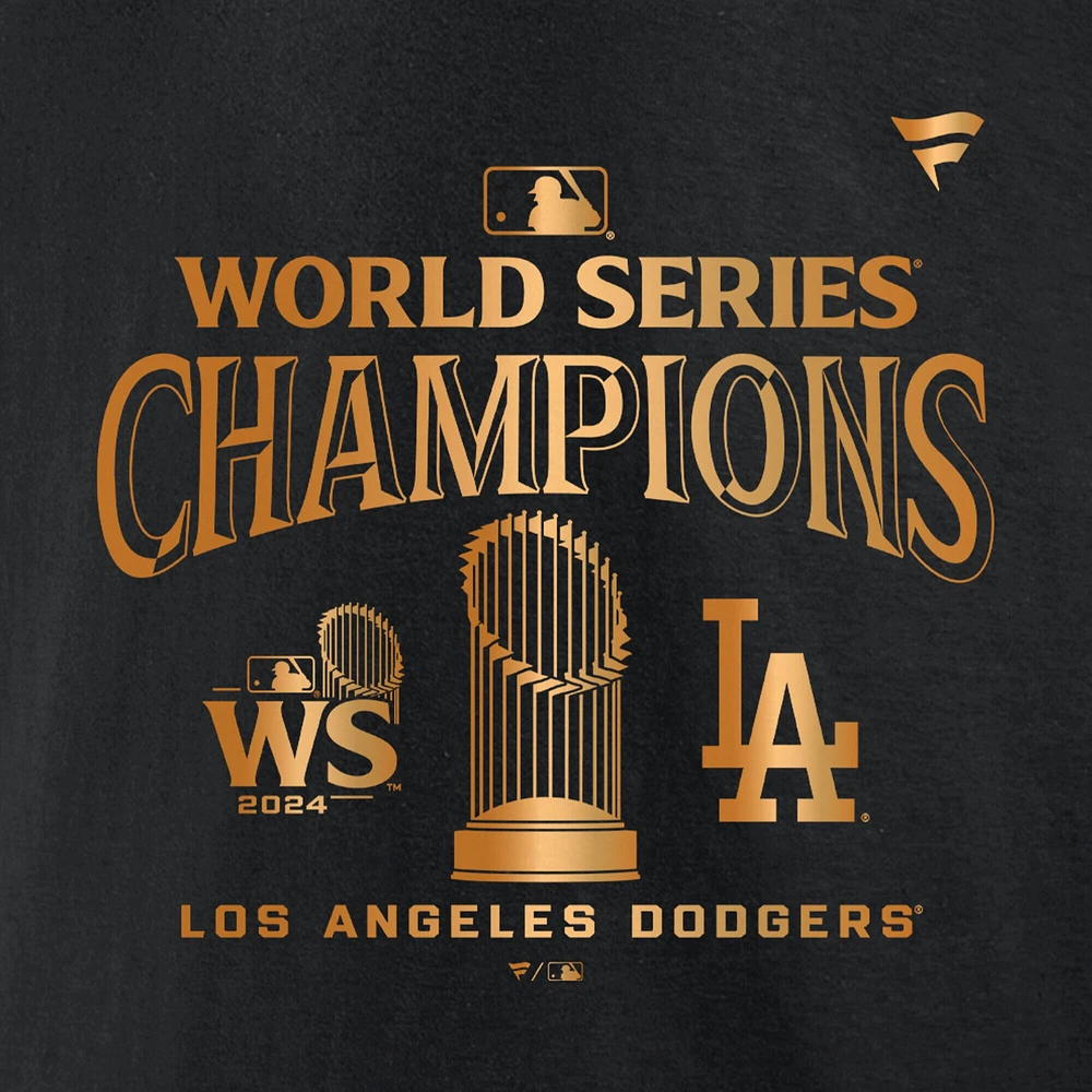 Men's Fanatics Black Los Angeles Dodgers 2024 World Series Champions Big & Tall Parade T-Shirt