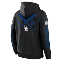 Men's Fanatics Black Los Angeles Dodgers Big City Legacy Fleece Pullover Hoodie