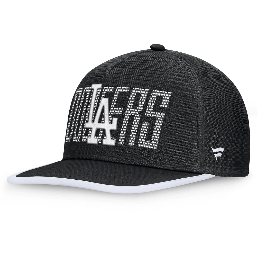 Casquette Snapback Let's Glow Line Drive des Los Angeles Dodgers Fanatics pour hommes noire