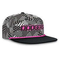 Casquette snapback noire Let's Glow Moon Shot des Los Angeles Dodgers Fanatics pour hommes
