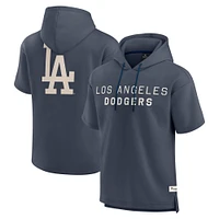 Men's Fanatics Blue Los Angeles Dodgers Elements Future Ground Lettering Short Sleeve Pullover Hoodie