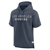Men's Fanatics Blue Los Angeles Dodgers Elements Future Ground Lettering Short Sleeve Pullover Hoodie