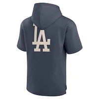 Men's Fanatics Blue Los Angeles Dodgers Elements Future Ground Lettering Short Sleeve Pullover Hoodie