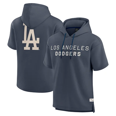 Men's Fanatics Blue Los Angeles Dodgers Elements Future Ground Lettering Short Sleeve Pullover Hoodie