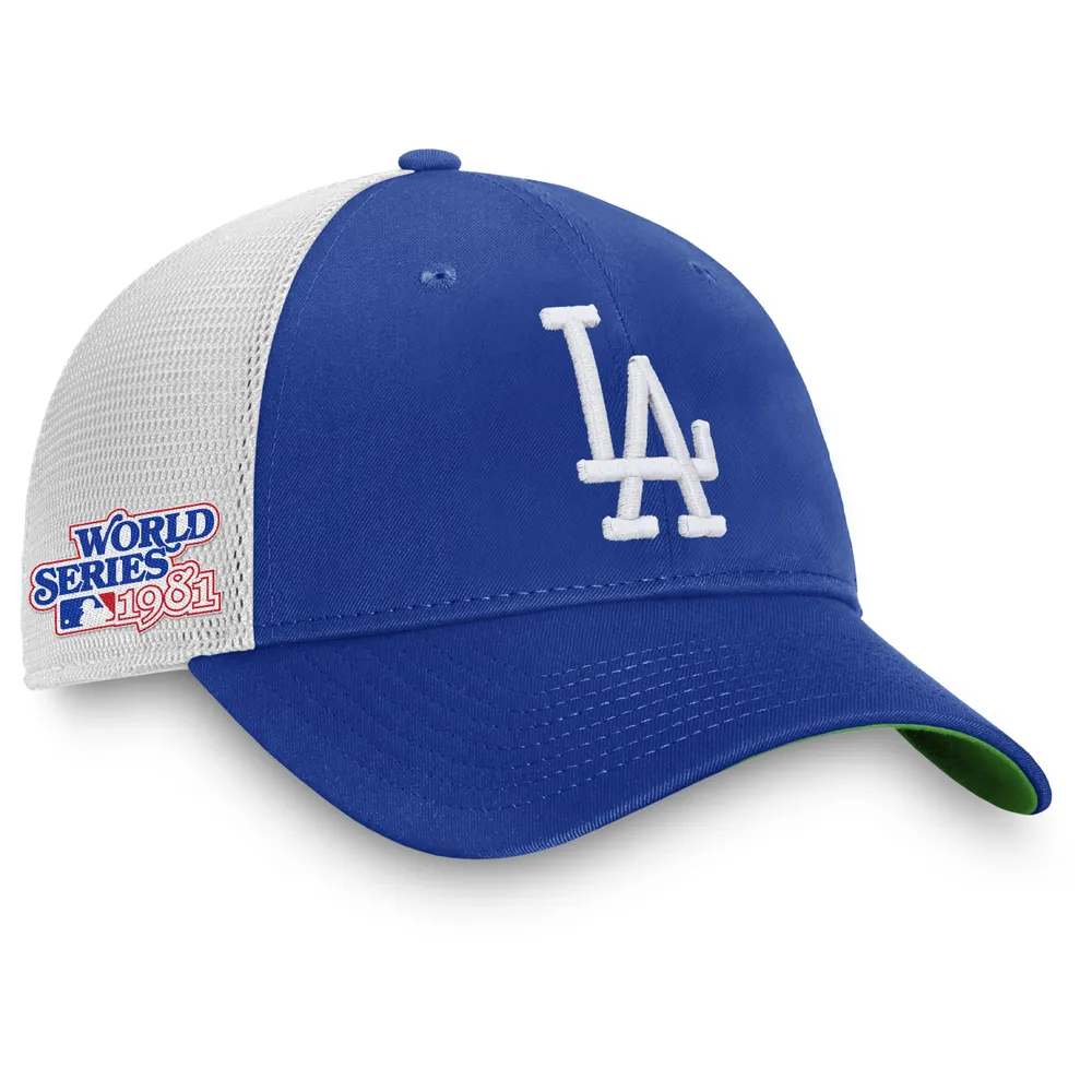 Lids Los Angeles Dodgers Fanatics Branded 1981 World Series Patch Team  Trucker Snapback Hat - Royal/White
