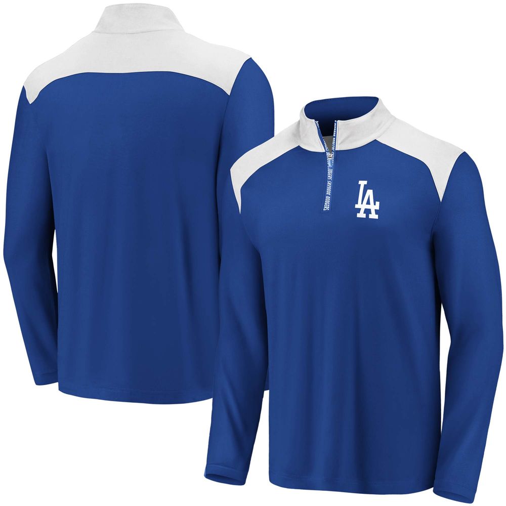 Women's Fanatics Branded Royal/White Los Angeles Dodgers Plus Size Iconic  Raglan Long Sleeve T-Shirt