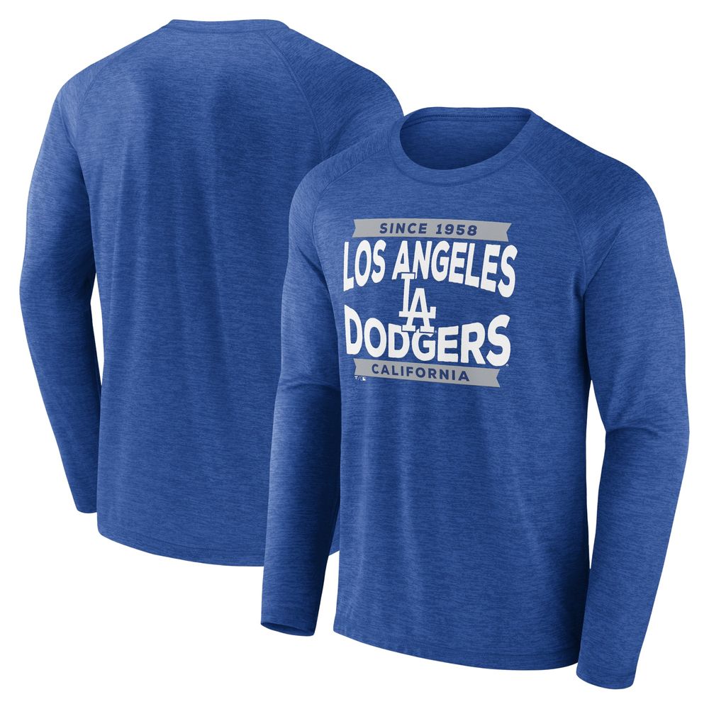 LOS ANGELES DODGERS RAGLAN LS T-SHIRT ROYAL