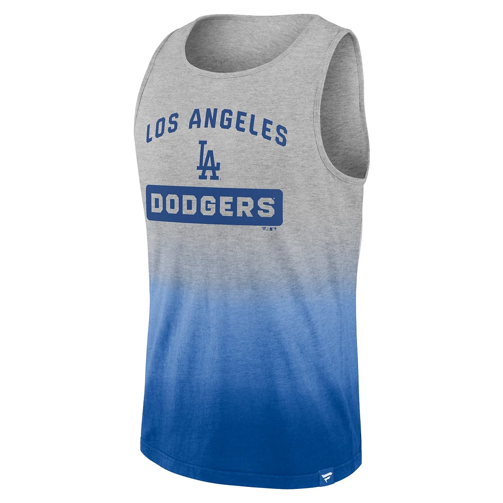 Men's Fanatics Gray/Royal Los Angeles Dodgers Our Year Tank Top