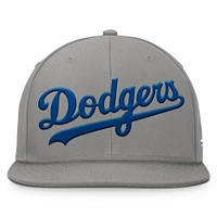 Casquette ajustée grise Fanatics pour homme des Dodgers de Los Angeles