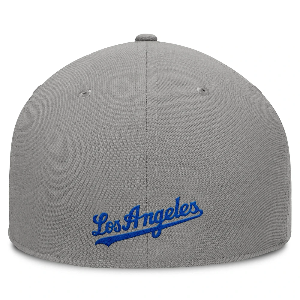 Casquette ajustée grise Fanatics pour homme des Dodgers de Los Angeles