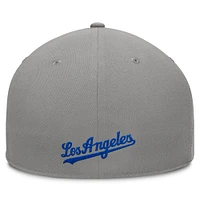 Casquette ajustée grise Fanatics pour homme des Dodgers de Los Angeles