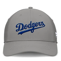 Casquette Fanatics Core Flex grise pour homme des Los Angeles Dodgers
