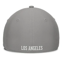 Casquette Fanatics Core Flex grise pour homme des Los Angeles Dodgers
