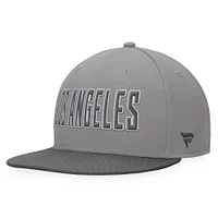 Casquette ajustée Fanatics gris Los Angeles Dodgers Dugout pour hommes