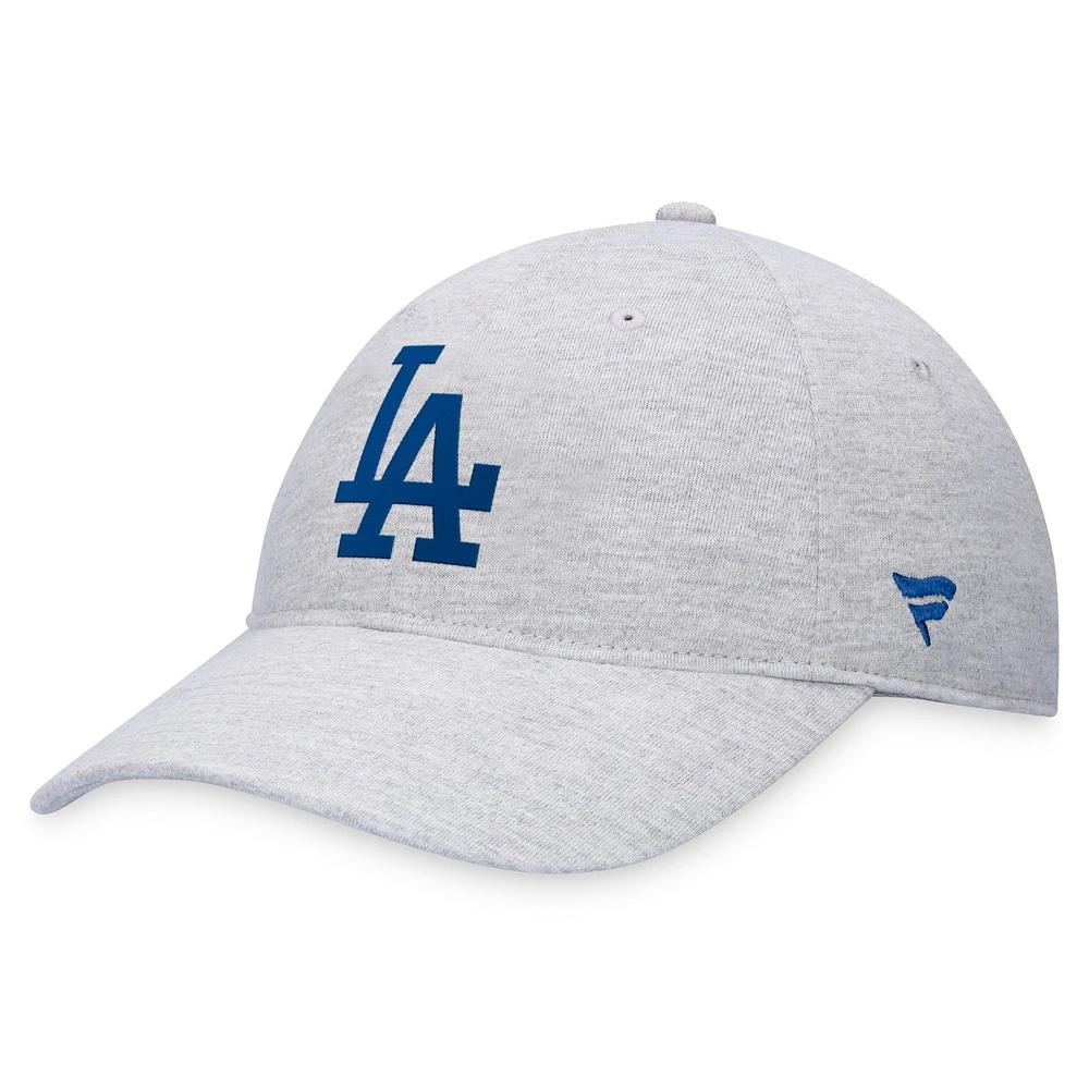 Casquette réglable grise avec logo Fanatics des Dodgers de Los Angeles pour hommes