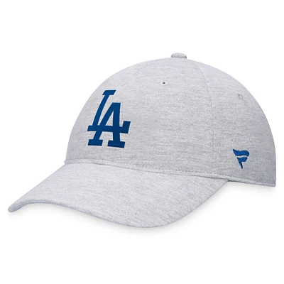 Men's Fanatics Gray Los Angeles Dodgers Logo Adjustable Hat