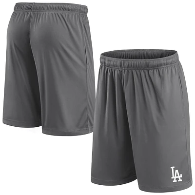 Men's Fanatics Gray Los Angeles Dodgers Primary Logo Shorts