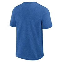 Men's Fanatics Heather Royal Los Angeles Dodgers Top Notch T-Shirt