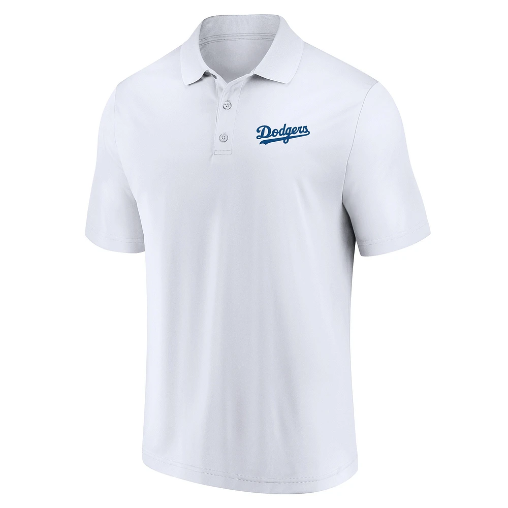 Ensemble de polo Fanatics Royal/Blanc Los Angeles Dodgers Dueling Logos pour hommes