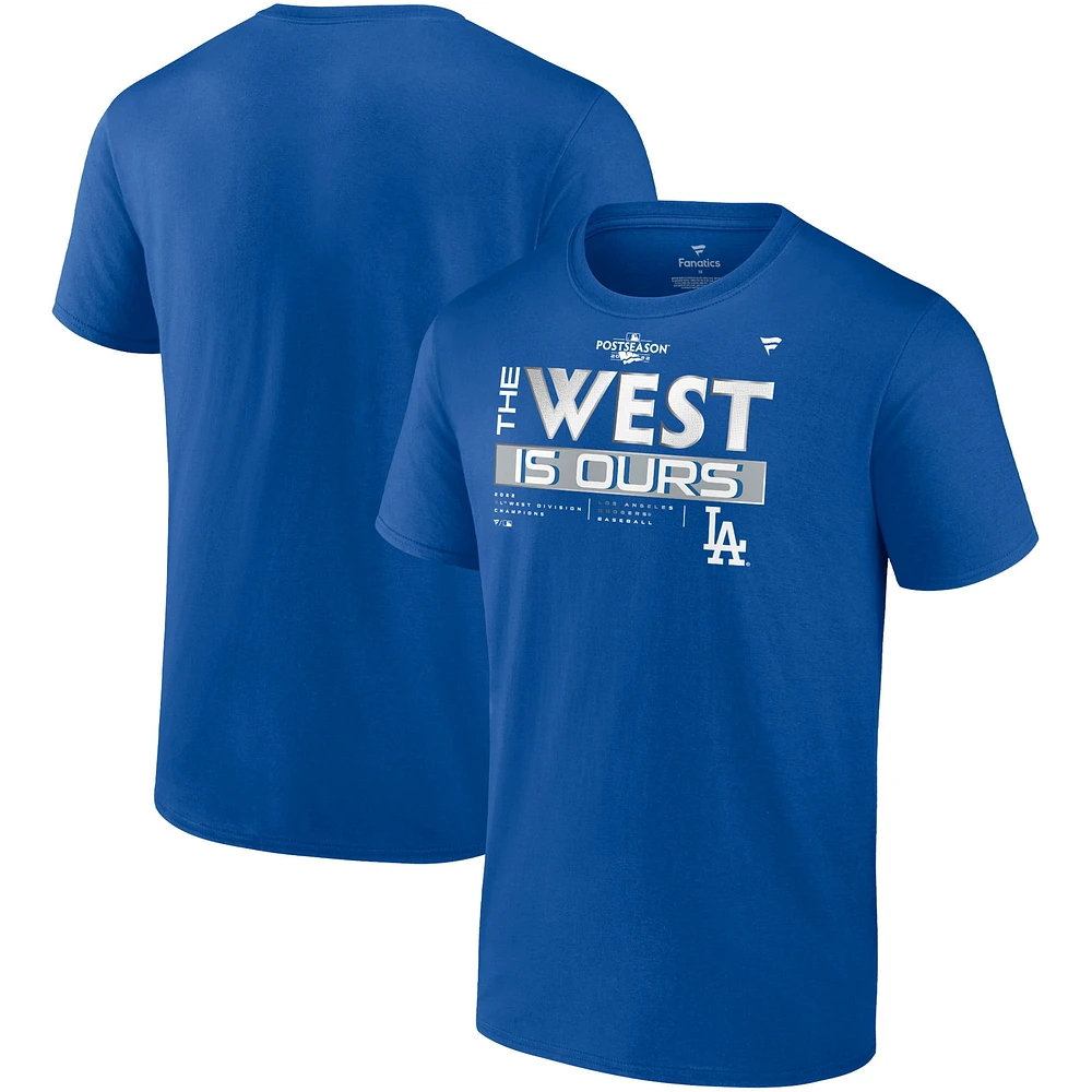 Men's Fanatics Royal Los Angeles Dodgers 2022 NL West Division Champions Locker Room Big & Tall T-Shirt