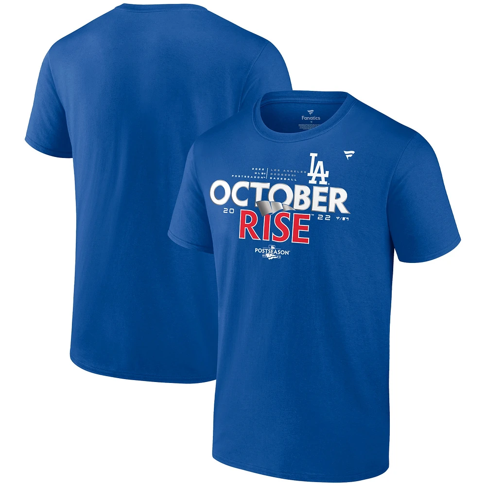 T-shirt grand et pour hommes Fanatics Royal Los Angeles Dodgers Postseason Locker Room