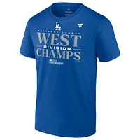 Men's Fanatics Royal Los Angeles Dodgers 2023 NL West Division Champions Big & Tall Locker Room T-Shirt