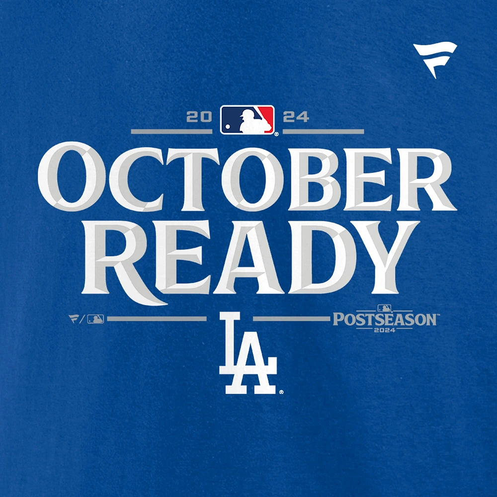 T-shirt Fanatics Royal Los Angeles Dodgers 2024 MLB pour hommes, vestiaire d'après-saison