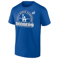 T-shirt Fanatics Royal Los Angeles Dodgers pour hommes, équipe de champions la série mondiale 2024, taille grande et