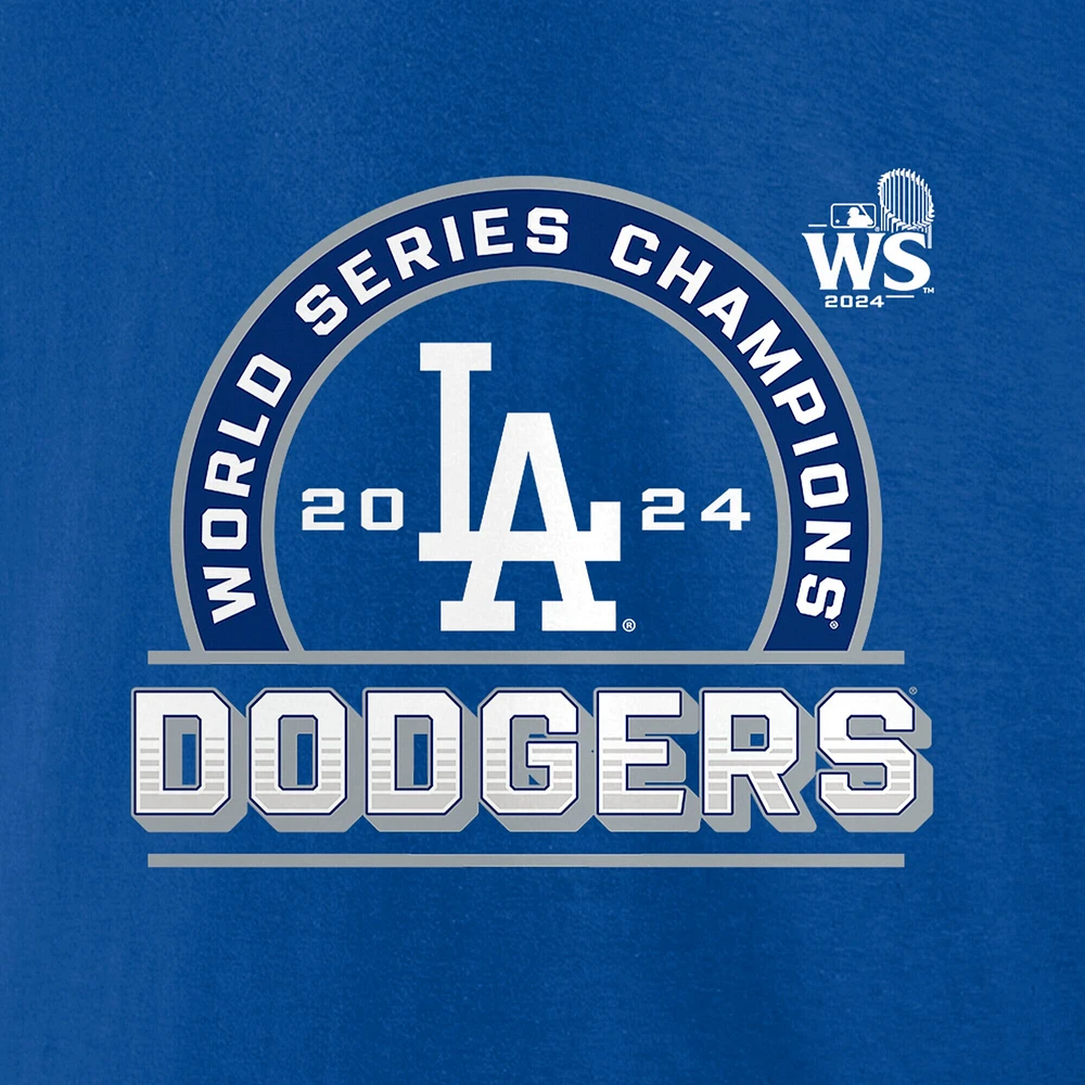 T-shirt Fanatics Royal Los Angeles Dodgers pour hommes, équipe de champions la série mondiale 2024, taille grande et