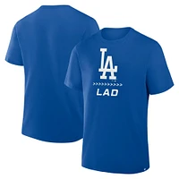 Men's Fanatics Royal Los Angeles Dodgers Clubhouse Legacy Side Swipe T-Shirt