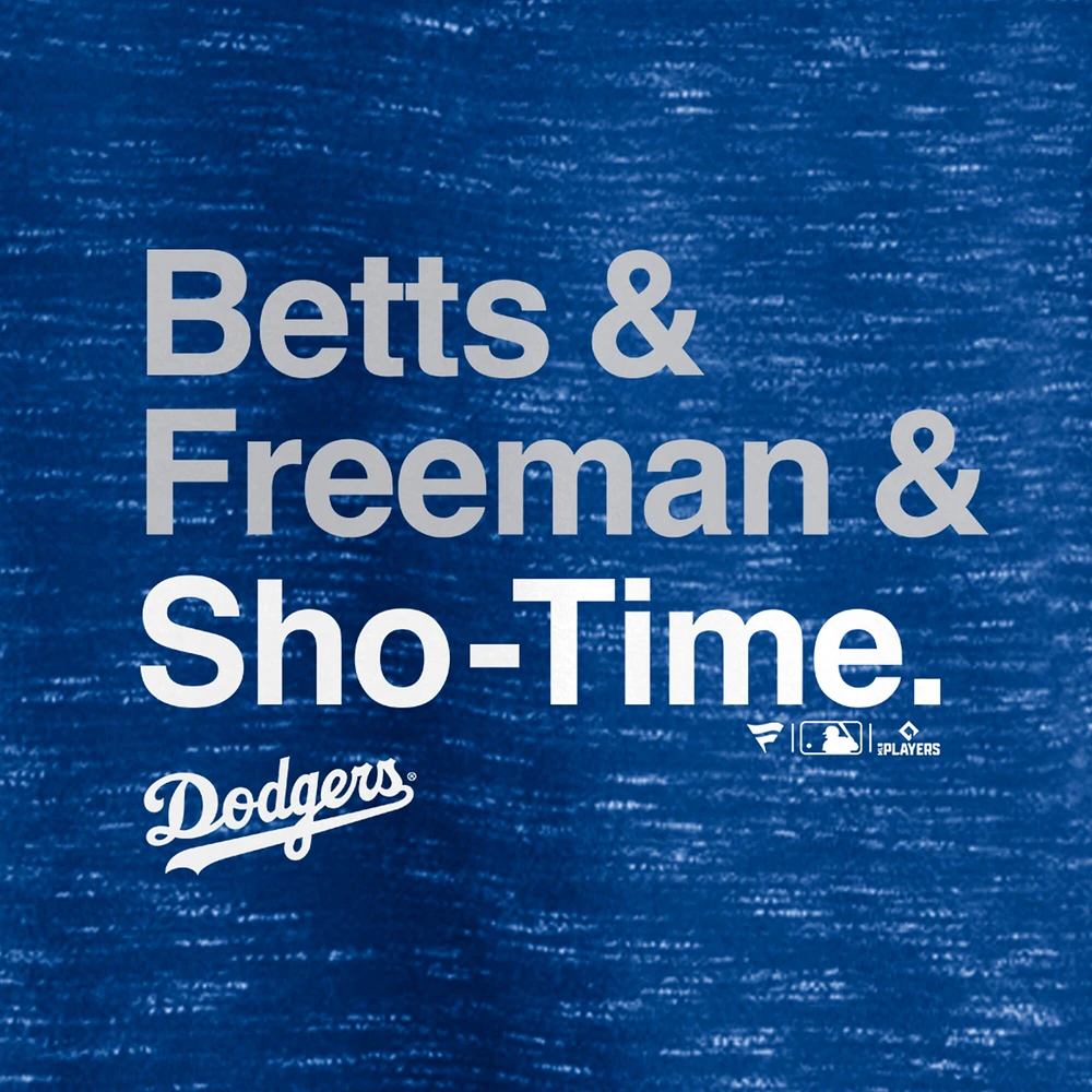 T-shirt exclusif Betts & Freeman Sho-Time pour hommes Fanatics Royal Los Angeles Dodgers