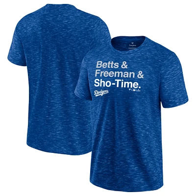 T-shirt exclusif Betts & Freeman Sho-Time pour hommes Fanatics Royal Los Angeles Dodgers