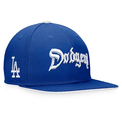 Men's Fanatics Royal Los Angeles Dodgers Iconic Old English - Snapback Hat