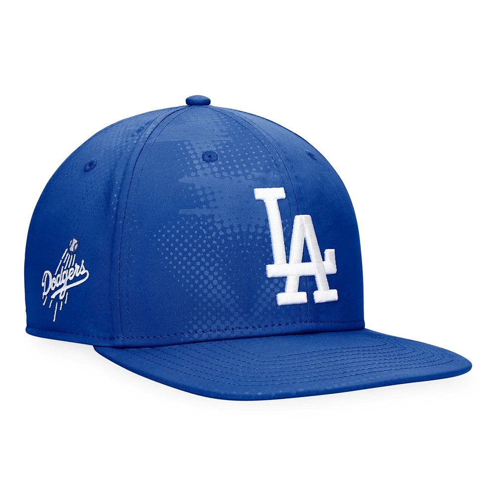 Casquette Snapback emblématique à motif camouflage ton sur ton Fanatics Royal Los Angeles Dodgers pour hommes