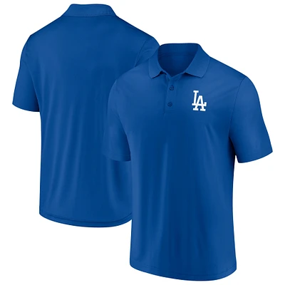 Polo Fanatics Royal Los Angeles Dodgers avec logo principal pour homme