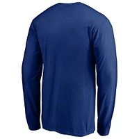 Men's Fanatics Royal Los Angeles Dodgers Team Logo Lockup Long Sleeve T-Shirt