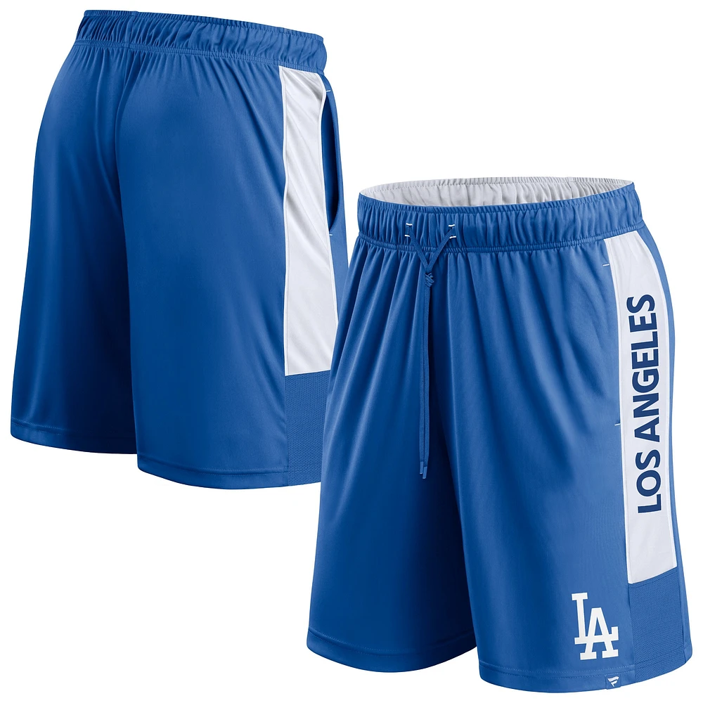 Short de défenseur Fanatics Royal Los Angeles Dodgers Win The Match pour hommes