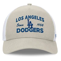 Casquette réglable de camionneur A-Frame Stone Los Angeles Dodgers Fanatics pour hommes