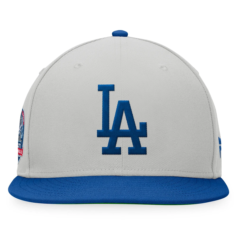 Men's Fanatics Tan/Royal Los Angeles Dodgers Glory Days Two-Tone Snapback Hat