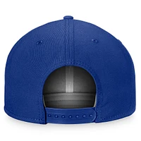 Casquette réglable Fanatics blanc/royal Los Angeles Dodgers Core pour hommes