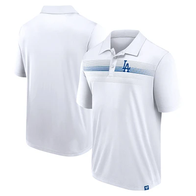 Polo blanc Interlock Fanatics pour hommes des Dodgers de Los Angeles Big & Tall Victory For Us