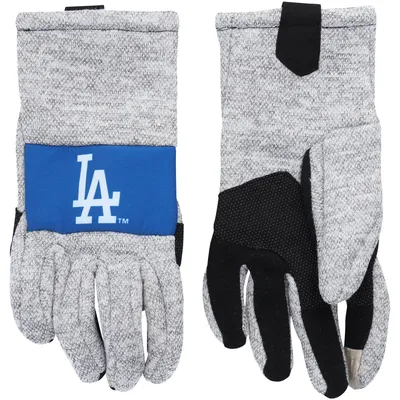 Los Angeles Dodgers FOCO Team Knit Gloves - Gray