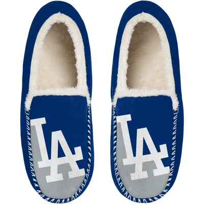 Los Angeles Dodgers FOCO Colorblock Moccasin Slippers