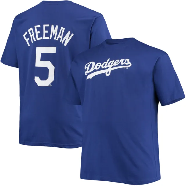 Lids Freddie Freeman Los Angeles Dodgers Big & Tall Name Number T-Shirt -  Royal
