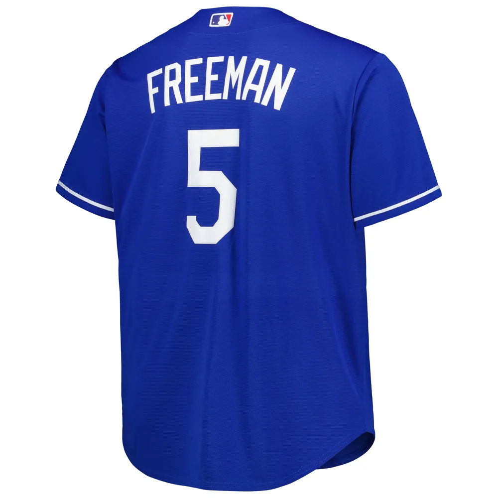 Women's Freddie Freeman Royal Los Angeles Dodgers Plus Size Replica Player  Jersey