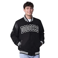 Men's G-III Sports by Carl Banks Black Los Angeles Dodgers Full-Snap Jacket