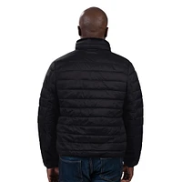 Men's G-III Sports by Carl Banks Black Los Angeles Dodgers Packable Neck Pillow Full-Zip Puffer Jacket