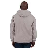 Men's G-III Sports by Carl Banks  Gray Los Angeles Dodgers Full-Zip Rain Jacket
