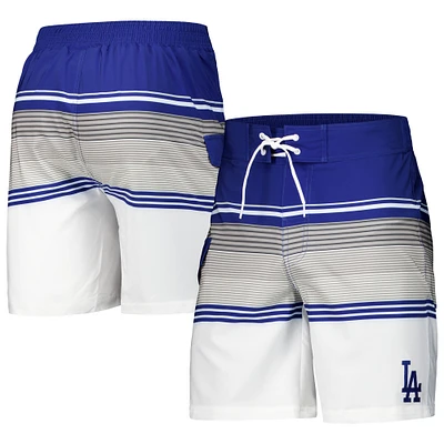 Short de bain G-III Sports by Carl Banks pour hommes, royal/blanc, Los Angeles Dodgers Jump Shot Volley